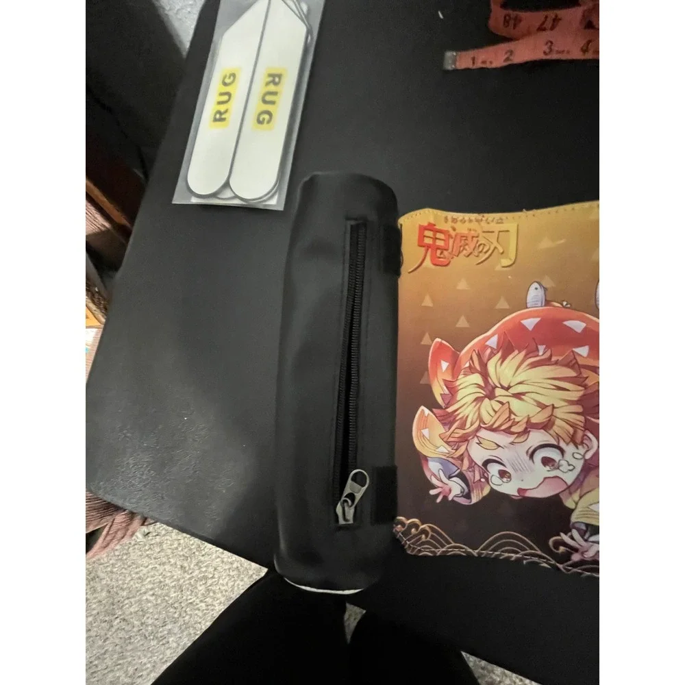 Demon Slayer Zenitsu Agatsuma Roll-Up Pencil Case Pouch La Bagagerie Orange